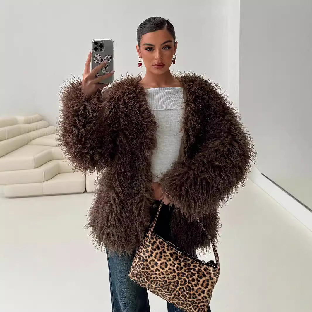 Milova – Urban Luxe Faux Fur Coat