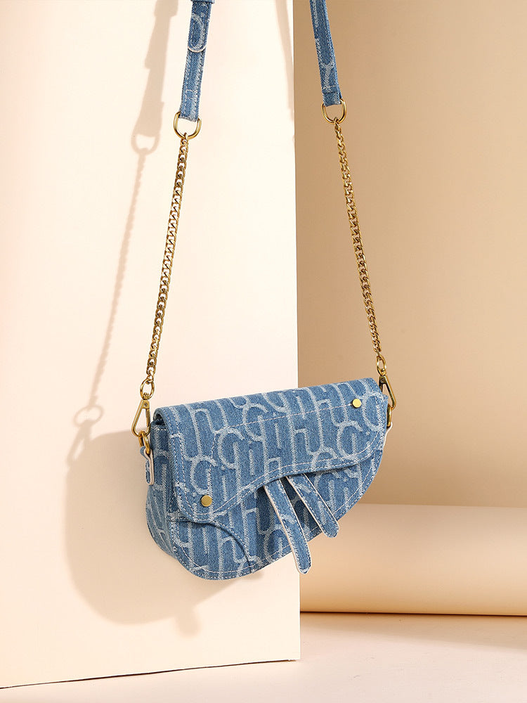 Milova – Vintage Blue Saddle Bag